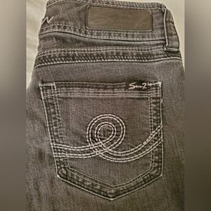 Seven7 Black Gray Skinny Jeans